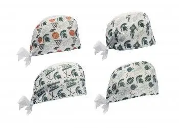 MSU Spartan Pride Scrub Hats and Bouffant Caps